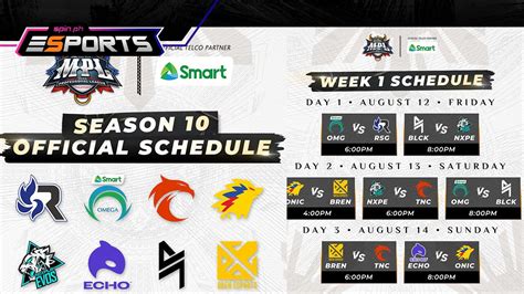mpl schedule